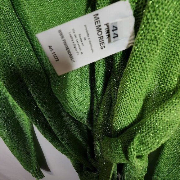 NWT Pink Memories 11035 LUREX HELEN Cardigan - Green Size 44 - Picture 10 of 12